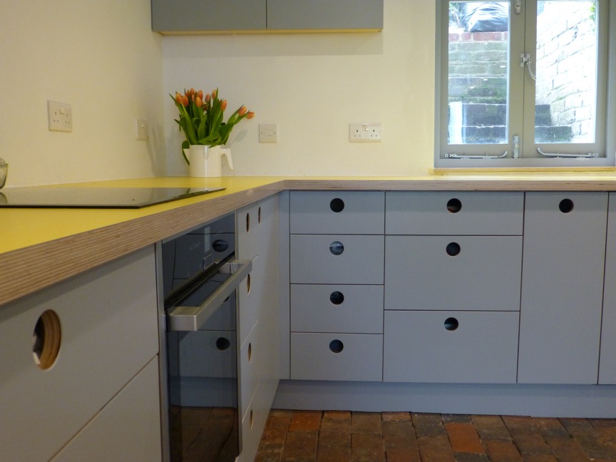 birch plywood kitchen drawers